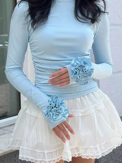 Flower Round Neck Long Sleeve T-Shirt Light Blue Trendsi 193aeb34-b4e2-46b4-adec-3ca33dc1695d-Max-Origin