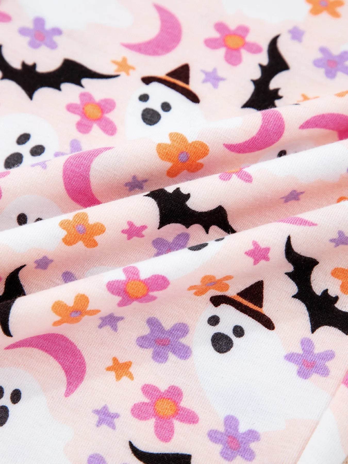 Halloween Ghost Print Button Up Top and Pants Lounge Set Trendsi 195e6efb2c6d4518aa72605015a86da0-Max-Origin
