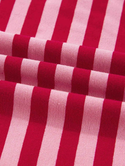 Striped Drop Shoulder V Neck Top Trendsi 19b43dc0cc7642fcb601753bdfb2c90a-Max-Origin
