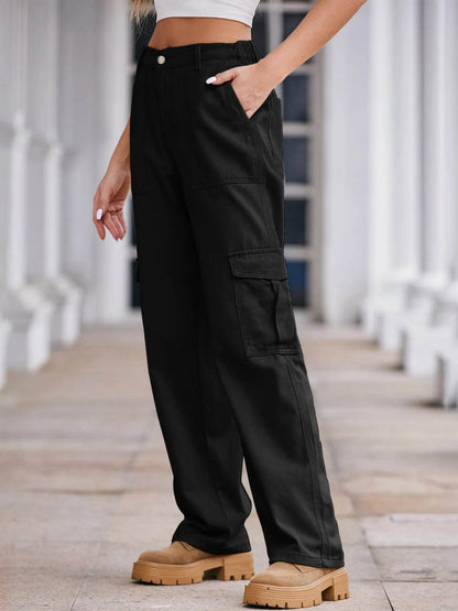 High-Waisted Cargo Jeans Trendsi 19c7cde1528341c2985c2bdbb80a1c7b-Max-Origin