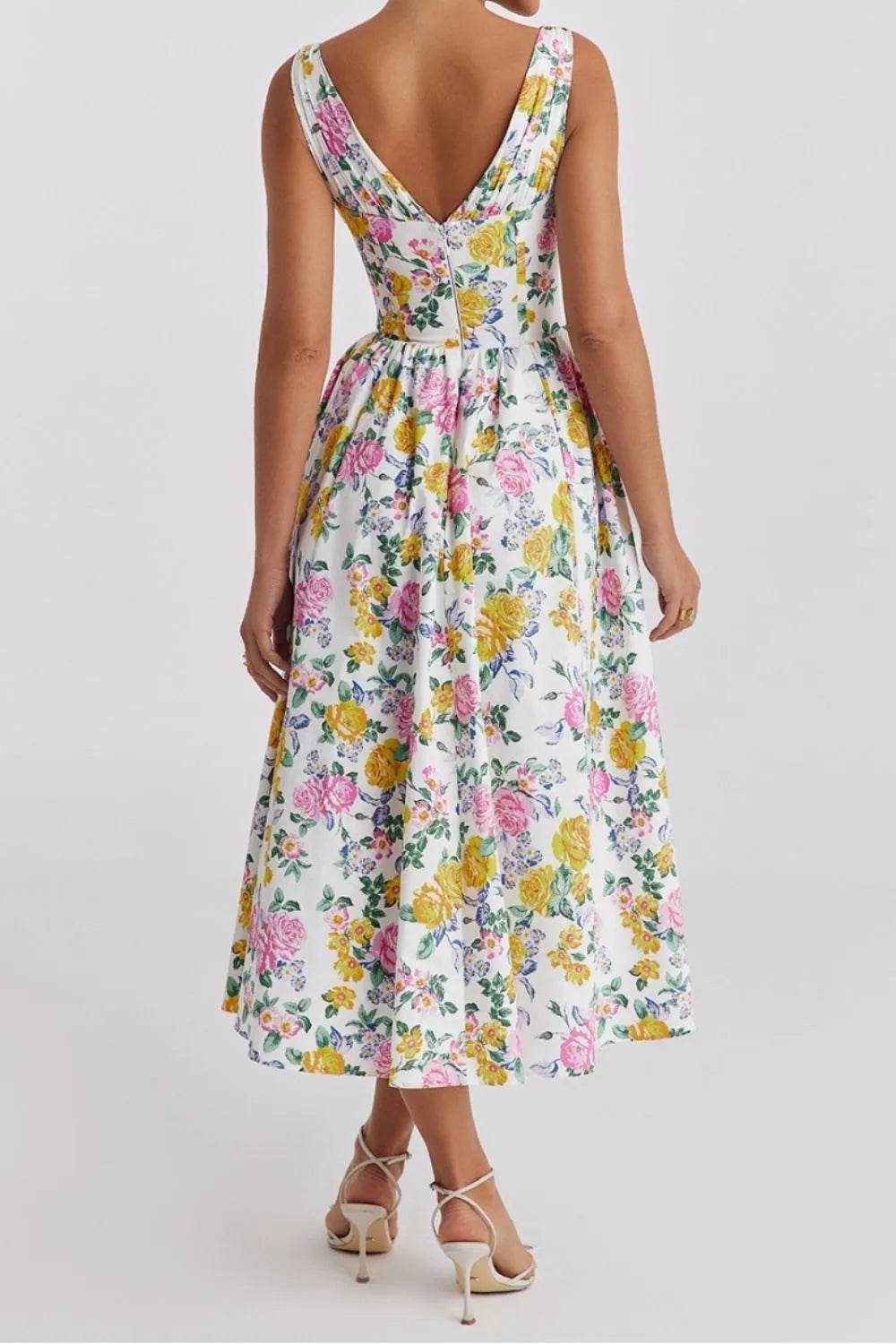 Floral V-Neck Sleeveless Midi Dress with Pockets Trendsi 19c9f791-4268-4b67-9c8e-5fd8d7d26da0-Max-Origin