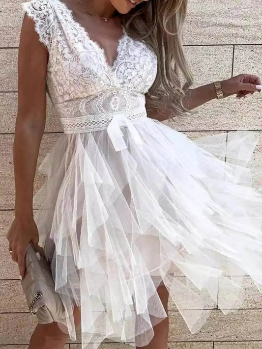 Lace V-Neck Ruffle Dress Trendsi 19d2ac1a-264f-421b-8953-aecf7c5f837a-Max-Origin