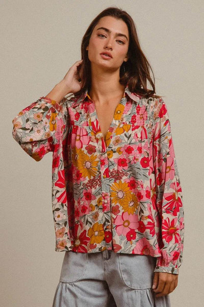 BiBi Woven Floral Printed Shirt Top Trendsi 1a6d3578dc354fc3af0a298f483af7ee-Max-Origin