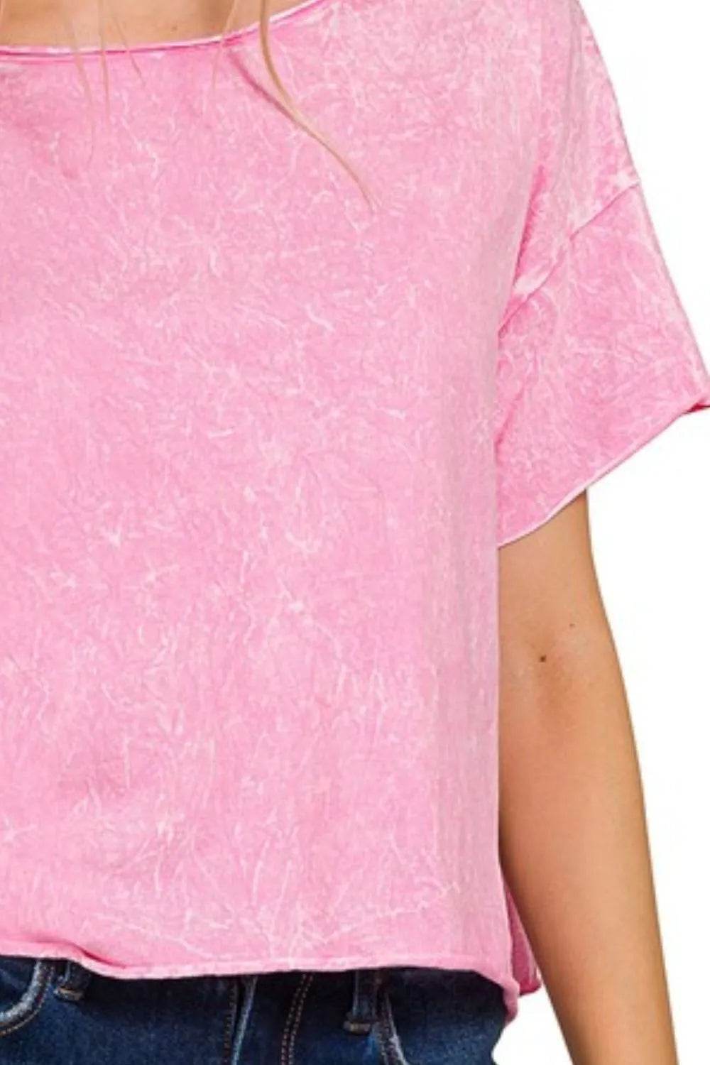 Zenana Washed Crew Neck Short Sleeve Crop Box Tee Trendsi 1a9a656a-6e24-449f-a762-25e89eb5556a-Max-Origin