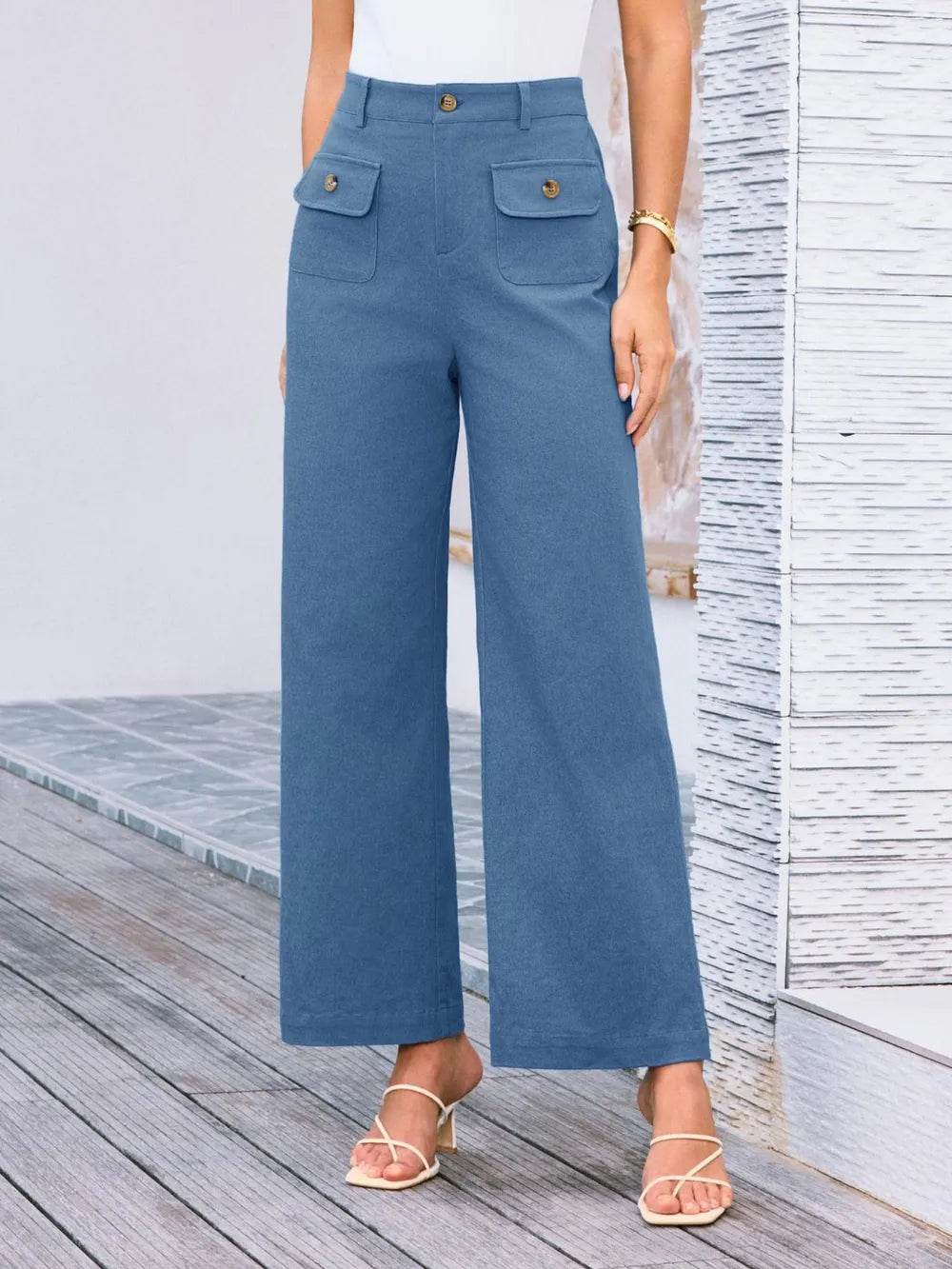 High Waist Wide Leg Pants Peacock Blue Trendsi 1a9aa10b-e5b9-4452-a31c-f05e4b2af26d-Max
