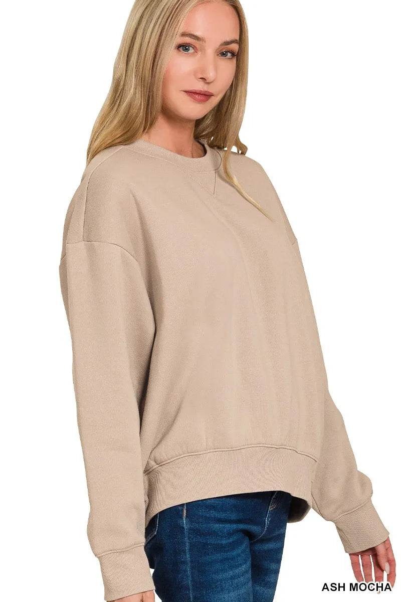 Zenana Fleece Long Sleeve Sweatshirts & Shorts Set Trendsi 1afb6be8ccda4268a32e200a1bc20c5c-Max-Origin