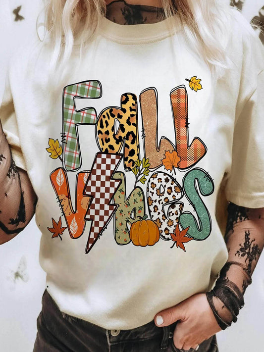 FALL VIBES Cotton Blend Casual T Shirt White Trendsi 1b0ad45e8f214cc090f1a111a657b1a3-Max-Origin