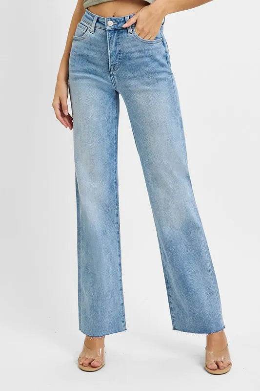 RISEN Tummy Control Rise Straight Jeans LIGHT Trendsi 1b108a101e8c4d9fab2ebb95e6a48c4b-Max-Origin