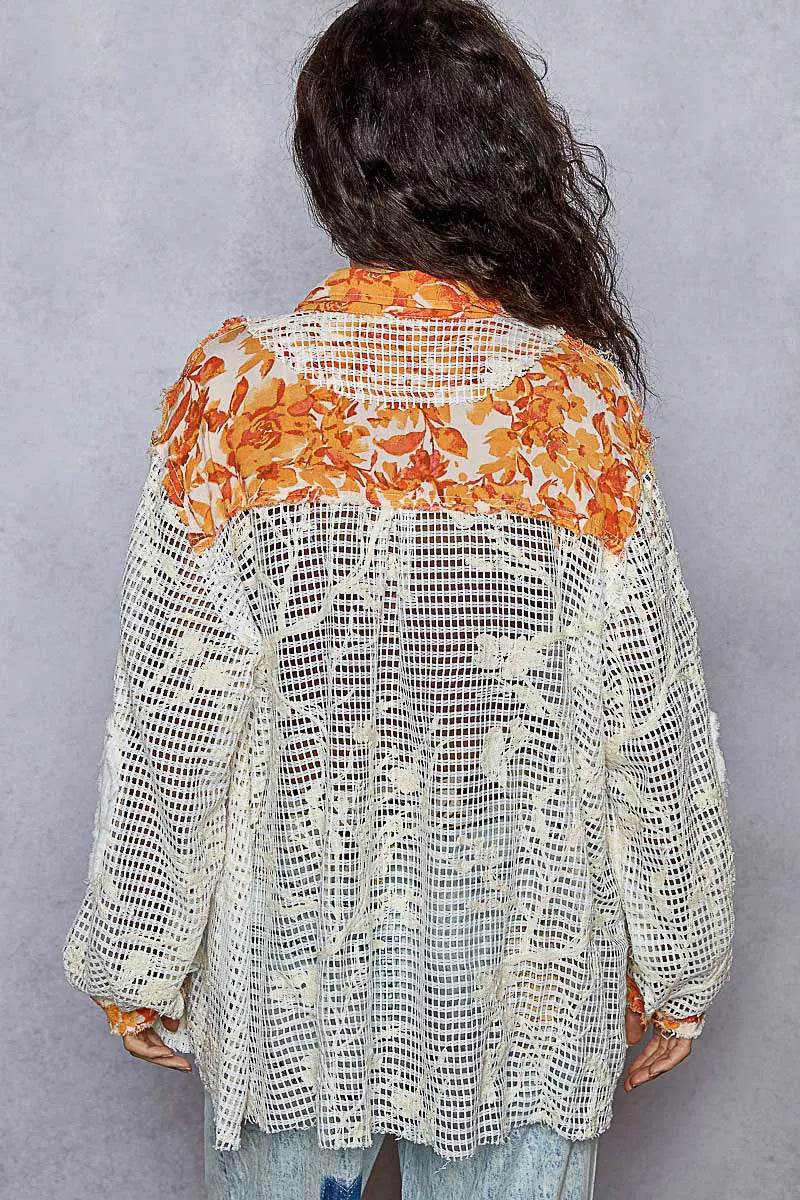 POL Floral Print Crochet Button Up Shirt Trendsi 1b40281d-fc8f-449f-a139-edb24245f01c-Max-Origin