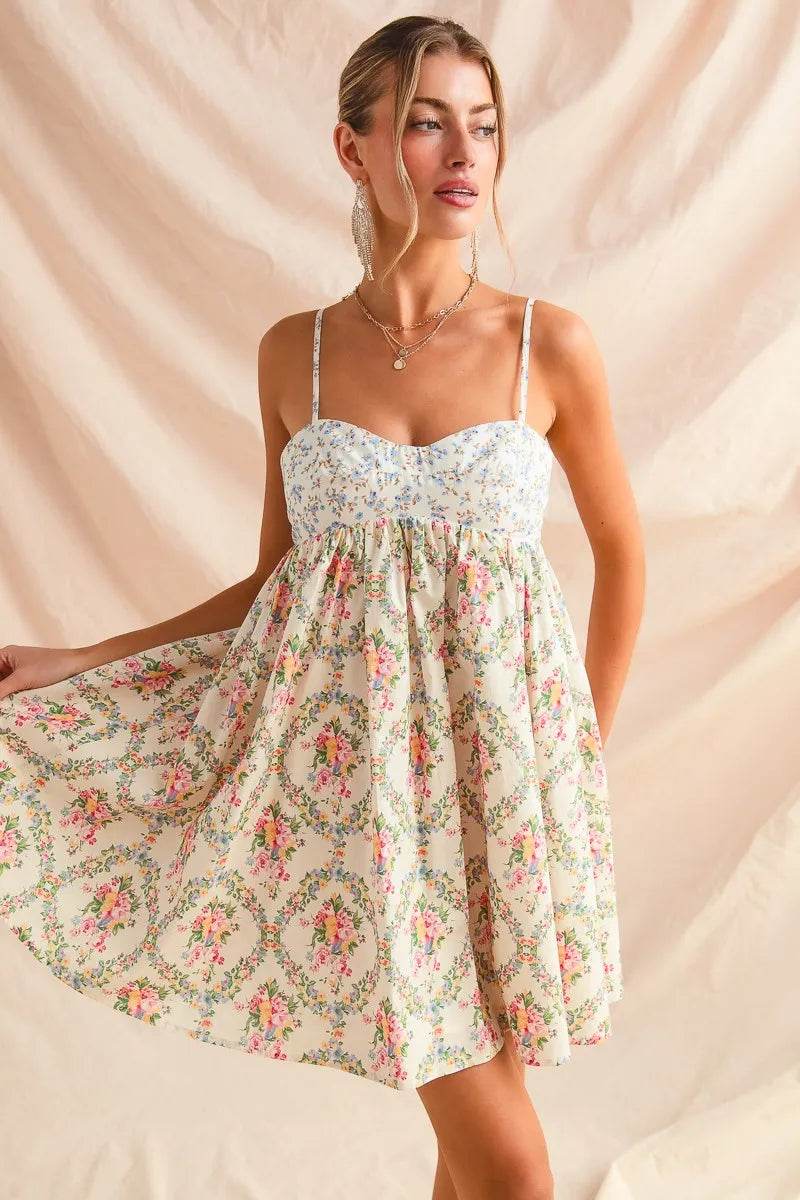 SO ME Mixed Floral Print Sleeveless Mini Dress Trendsi 1b4251477871408b878a21abf055c8d0-Max-Origin