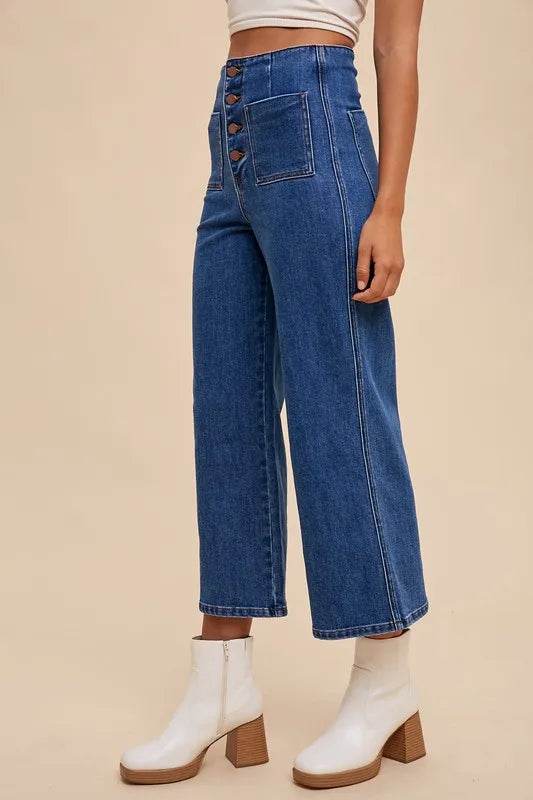 Annie Wear Button Fly High Waist Jeans Trendsi 1b5d2baf-ad0f-42dd-93b9-8df2b2d9051e-Max