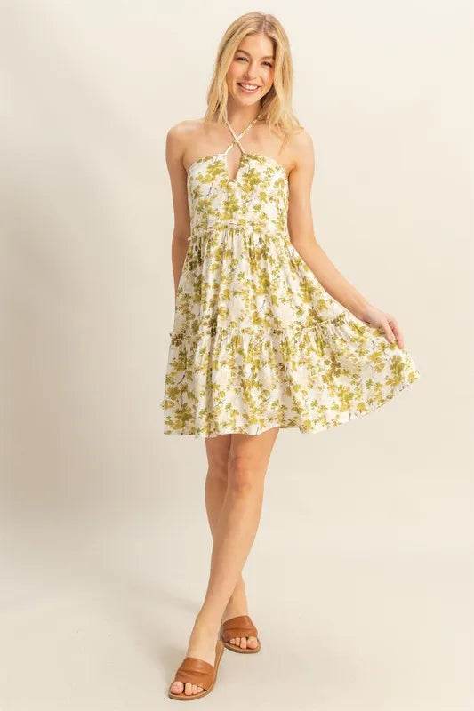 HYFVE Floral Print Halter Neck Tiered Mini Dress Trendsi 1b87e7bd-6d60-4401-829a-075d84004364-Max-Origin