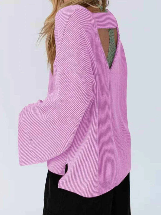 Cutout Back Long Sleeve T-Shirt Trendsi 1ba426f06e3e492cb4472519eb468ca0-Max-Origin