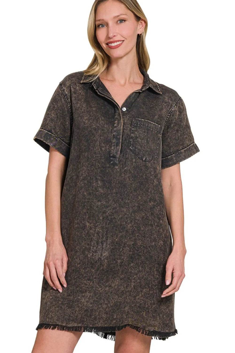 Zenana Tencel Mineral Washed Collared Shirts Dress Trendsi 1bdbf018-3629-4d62-8618-8b119ca0070b-Max-Origin