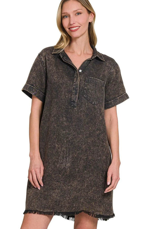 Zenana Tencel Mineral Washed Collared Shirts Dress Trendsi 1bdbf018-3629-4d62-8618-8b119ca0070b-Max-Origin