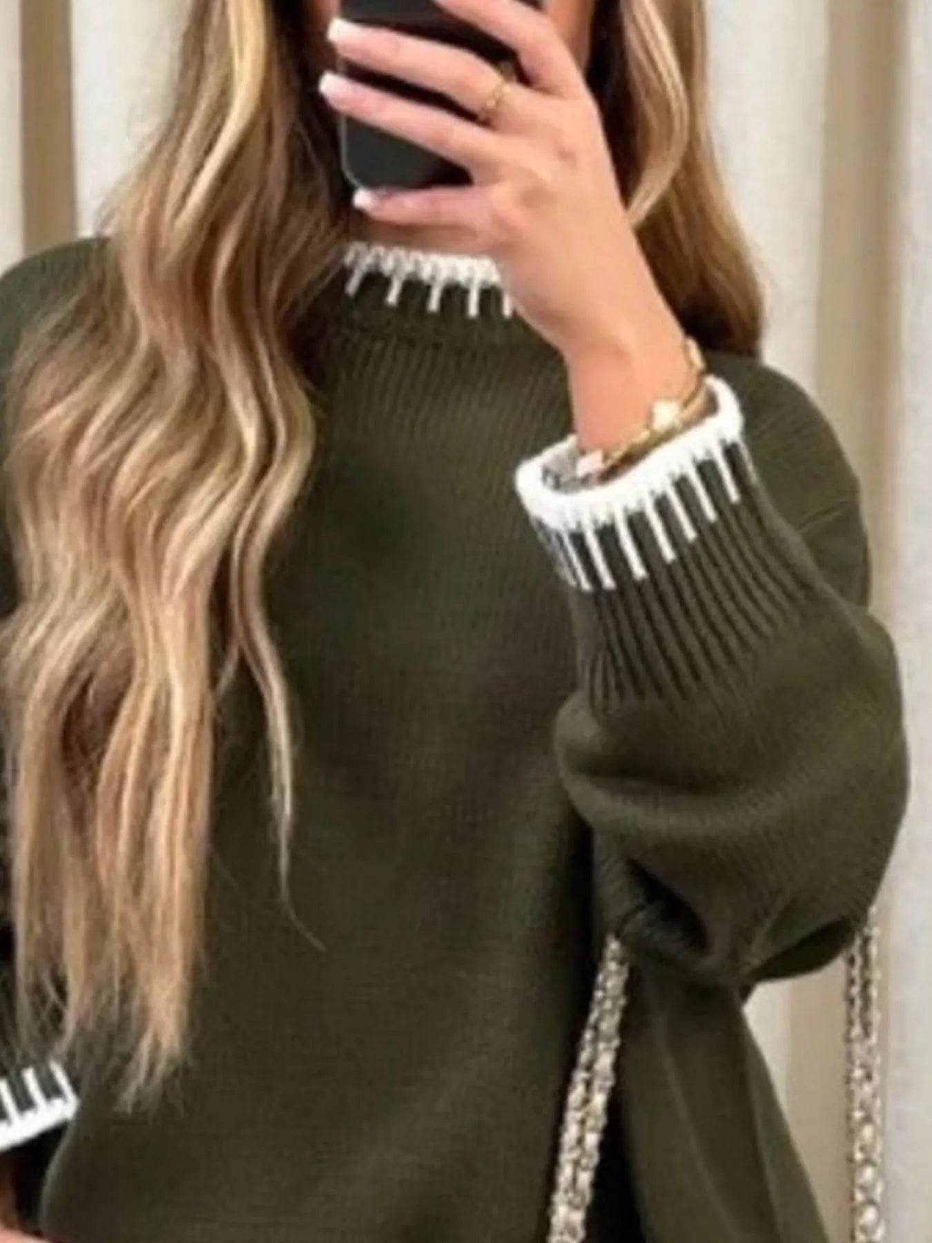Contrast Trim Round Neck Top and Pants Sweater Set Trendsi 1c3393ad-da05-4721-b8bc-78ec885181a6-Max-Origin
