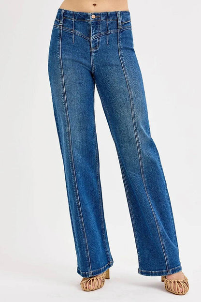RISEN Seam Detail Wide Leg Jeans Trendsi 1cc8884a-001d-48ed-9cdc-0b7caf7edea9-Max-Origin