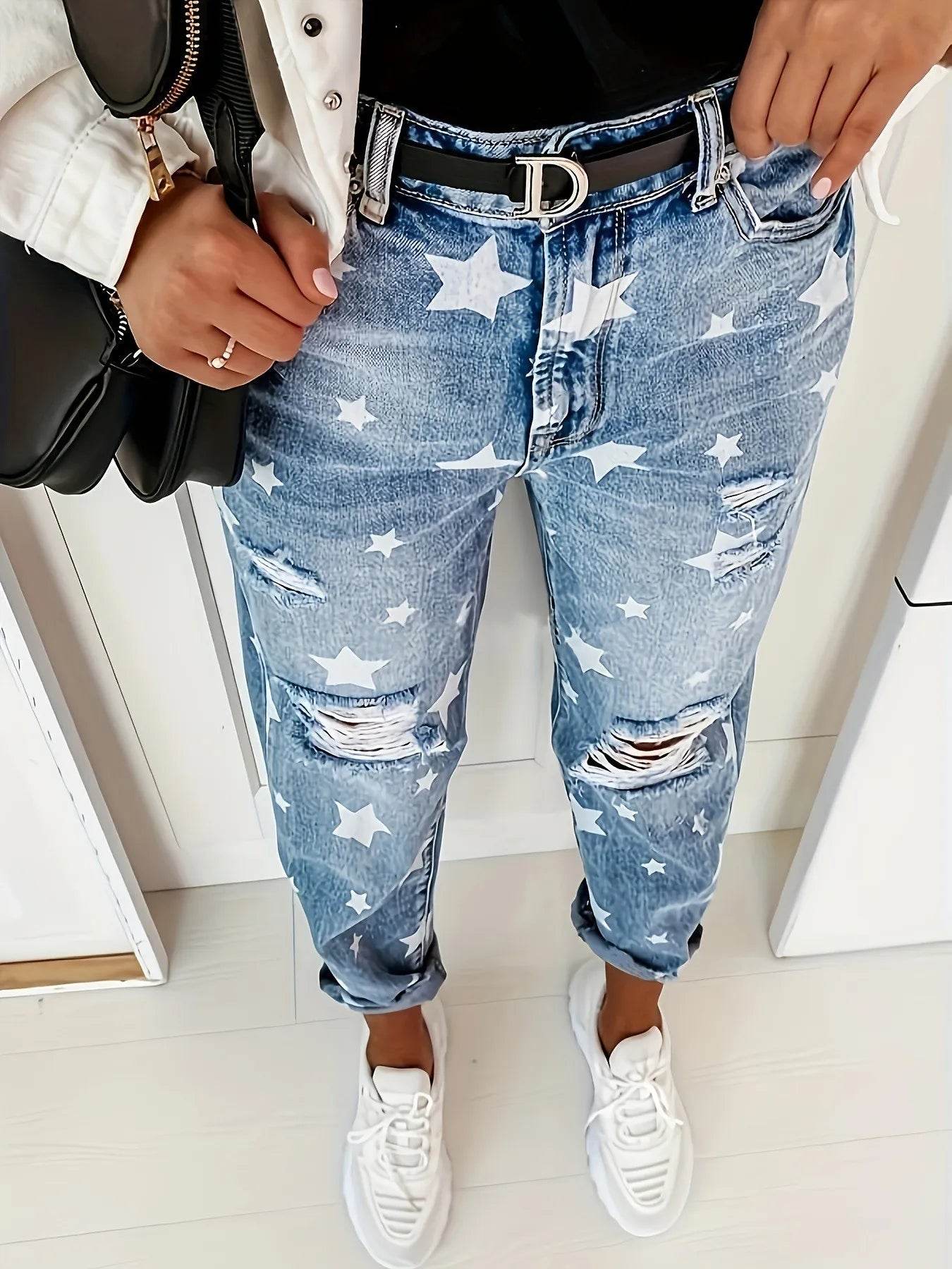 Star Print Distressed High Waist Boyfriend Jeans Light Blue Trendsi 1ce7313b289845e887ebadc96d0e71e7-Max-Origin