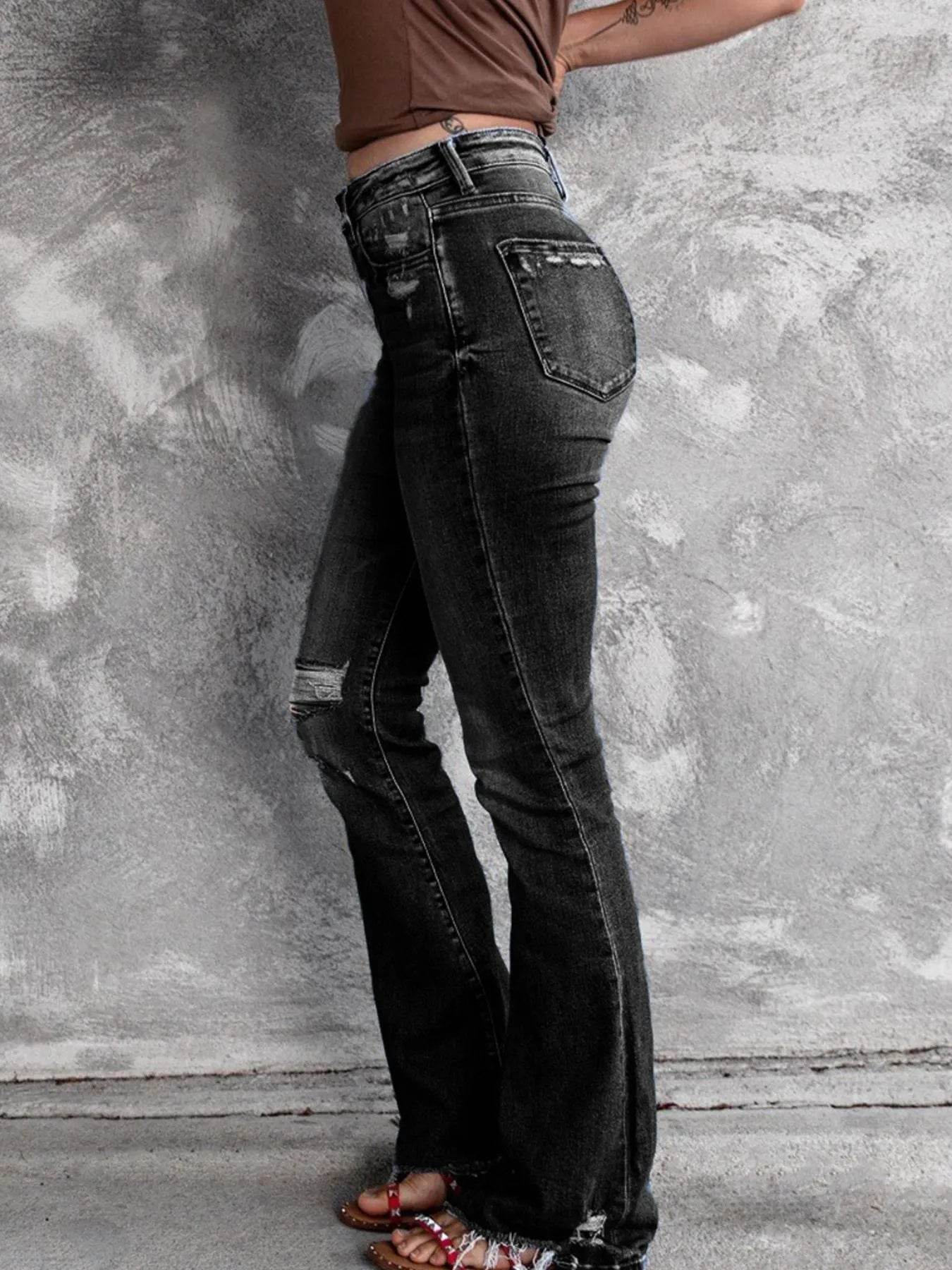 Distressed Flare Jeans Trendsi 1db72379-8c7c-4351-8705-1a7df4344def-Max-Origin