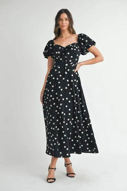 MABLE Polka Dot Puff Sleeve Midi Dress Trendsi 1e2752a771144a9ead83c706e66e9ceb-Max-Origin
