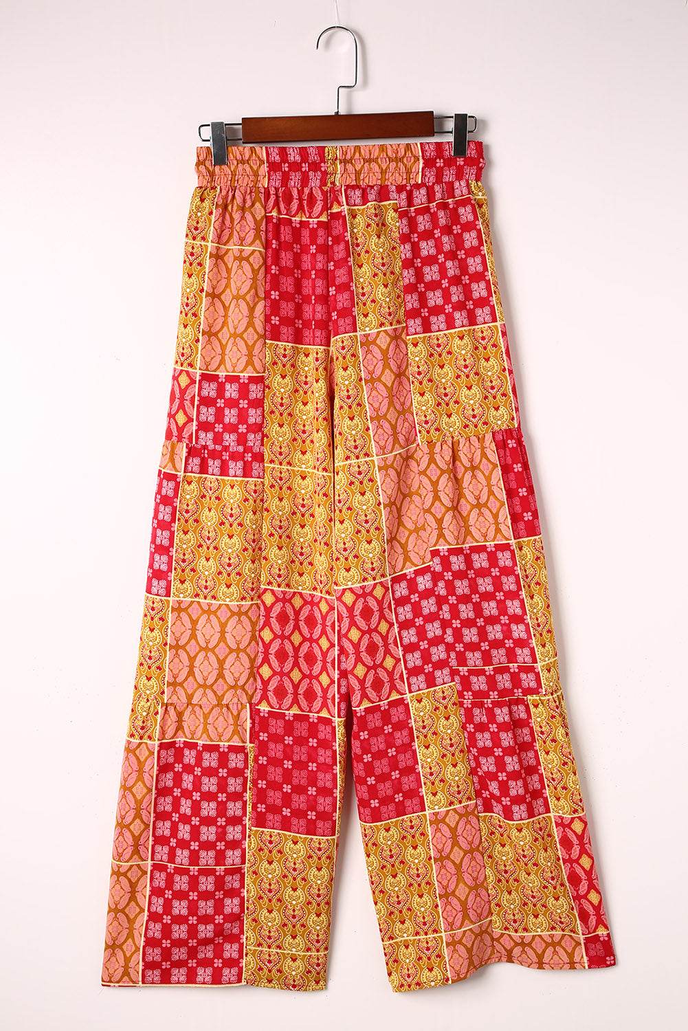 Bohemian Patchwork Drawstring Wide Leg Pants Trendsi 1e51f78a38a9406cb6bb4960f63da61b-Max