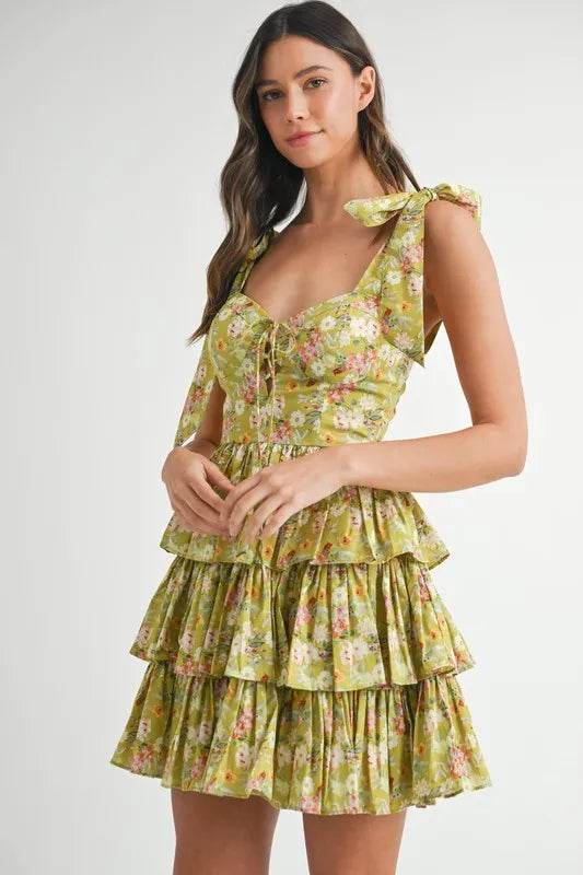 MABLE Floral Print Shoulder Tie Layered Mini Dress Trendsi 1e683939e79b4fd9ba33809d0499a6fa-Max-Origin