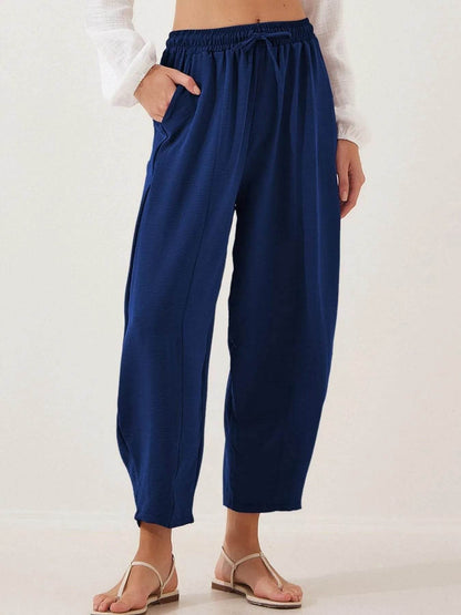 Full Size Drawstring Wide Leg Cropped Pants Plus Size Dark Blue Trendsi 1e6a70615a084e3898e07696b4ccd0e7-Max-Origin