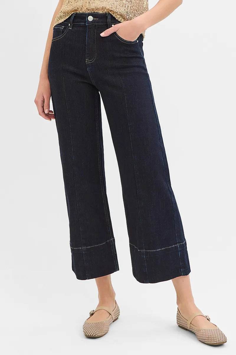RISEN Tummy Control High Rise Crop Wide Seam Detailed Jeans Trendsi 1ef42919ced245afa93f64d67c399583-Max-Origin