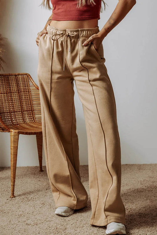 Drawstring Wide Leg Pants with Pockets Tan Trendsi 1f243f77-e06a-4173-ac32-9d8bf11791cb-Max