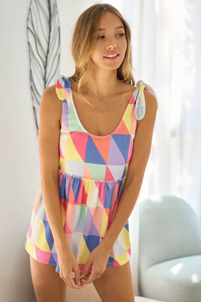BiBi Multi Color Block Brushed Tied Ribbon Shoulder Top Trendsi 1fc27583b18e48e8abf32e735d7b094e-Max-Origin