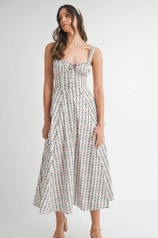 MABLE Floral Print Bustier Back Lace Up Midi Dress Trendsi 1fd39ccf1a53402db7af3c5106306e58-Max-Origin