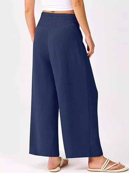 Wide Leg Smocked High Waist Pants Trendsi 1fe01ede4966478699fcb4e8a173b5b1-Max-Origin
