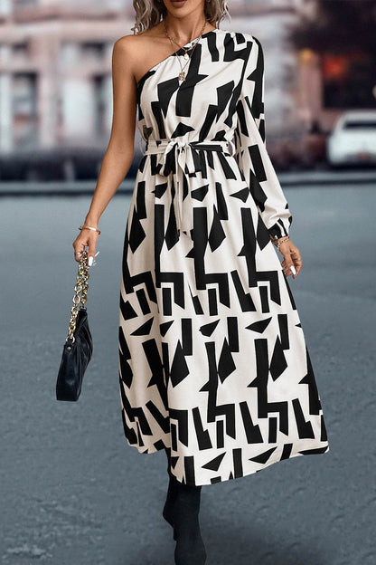 Printed One-Shoulder Tie Waist Dress Trendsi 203cbe8d9c5e4f168716889d93e0ef5a-Max