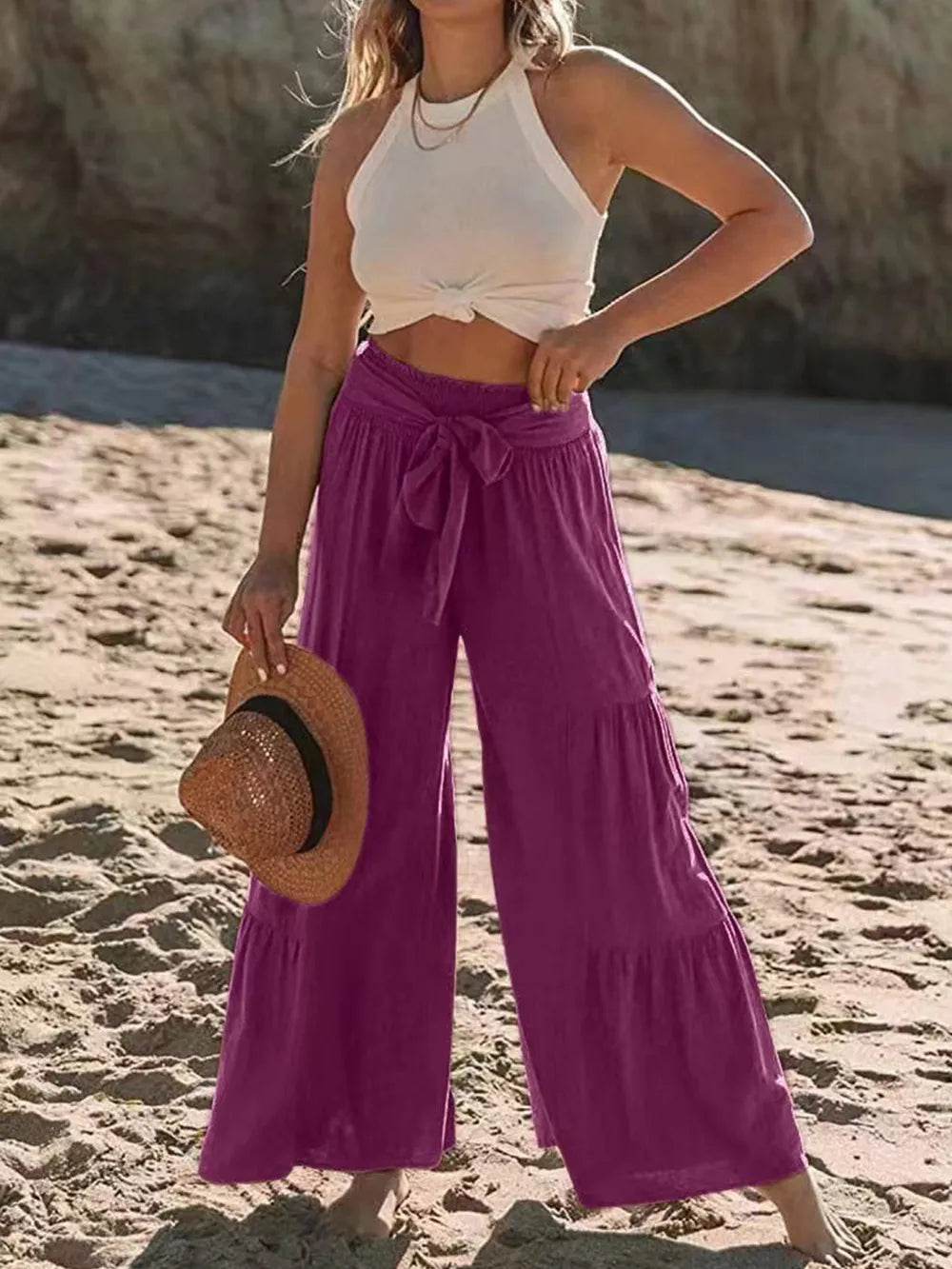 Tied Ruched Wide Leg Pants Deep Purple Trendsi 204b39ad-05d5-45f0-a027-32bdee0a4394-Max