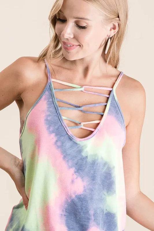 BiBi Tie Dye Terry Camisole with Caged Neck Trendsi 208705e6dd57469dbb04766703cde0dc-Max-Origin