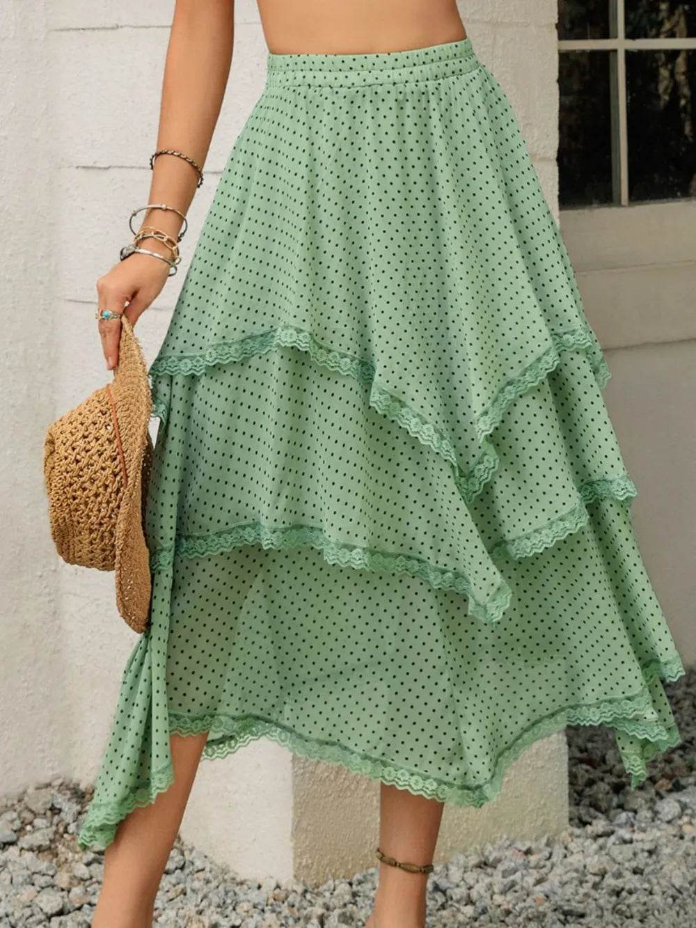 Lace Detail Layered Printed Skirt Trendsi 208f2e61-aa6b-45d5-a62d-86e0d2bc6adf-Max