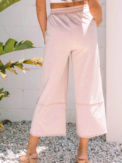 Floral Wide Leg Crop Pants with Drawstring Waistband Trendsi 20a1863a-ebf2-419e-92a6-a55b0e19e0ad-Max-Origin