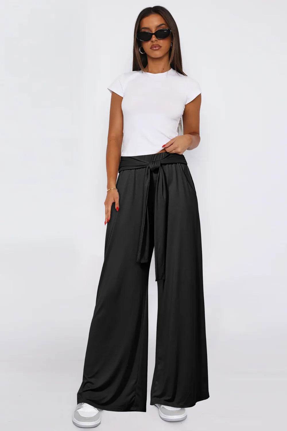 Tied Pocketed Wide Leg Pants Black Trendsi 2121568d-4705-4fe2-883e-31d8db7b945b-Max
