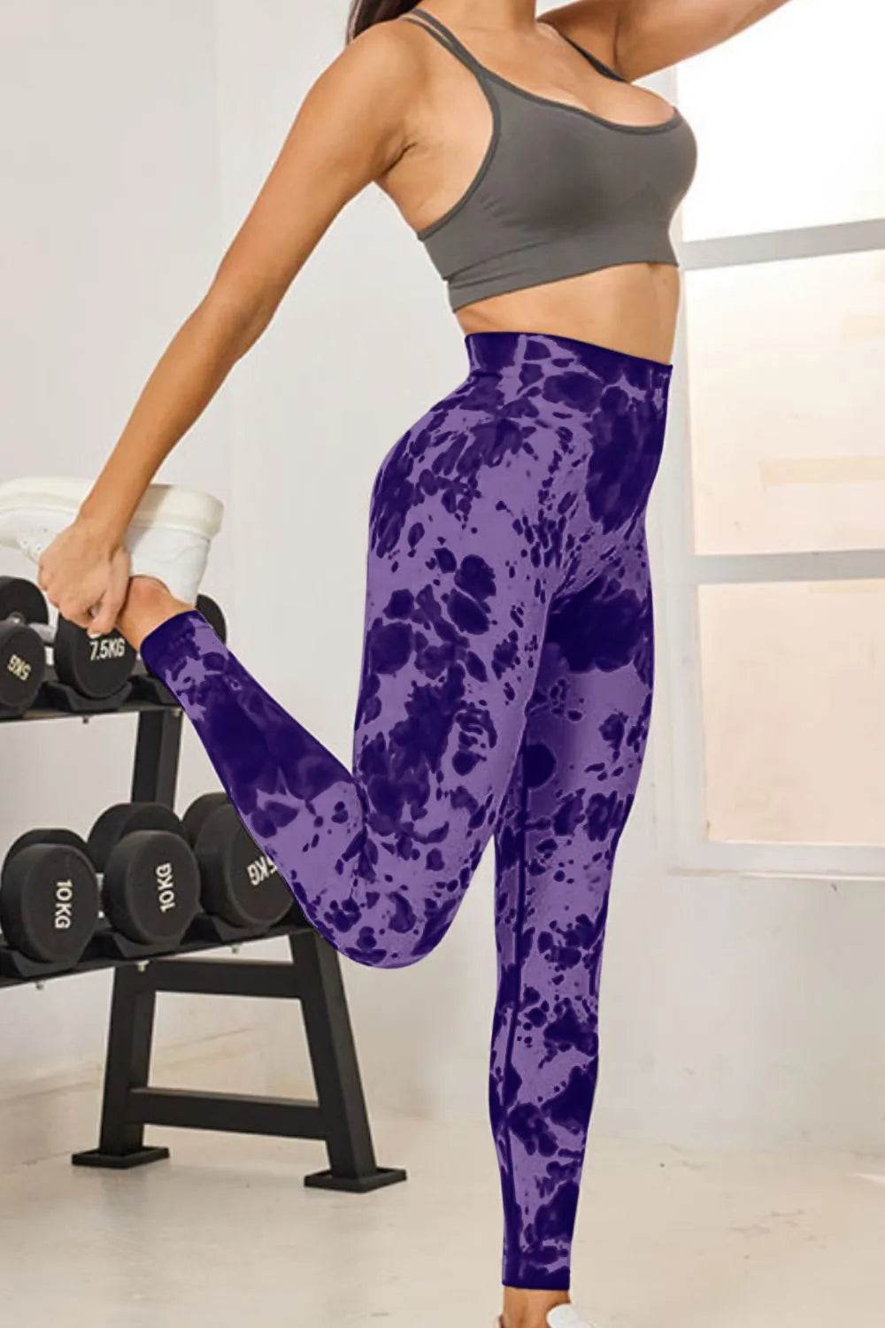Tie-Dye High Waist Active Leggings Trendsi 212b55b4-1ac2-42ad-bea8-1aa68ce7fa9d-Max