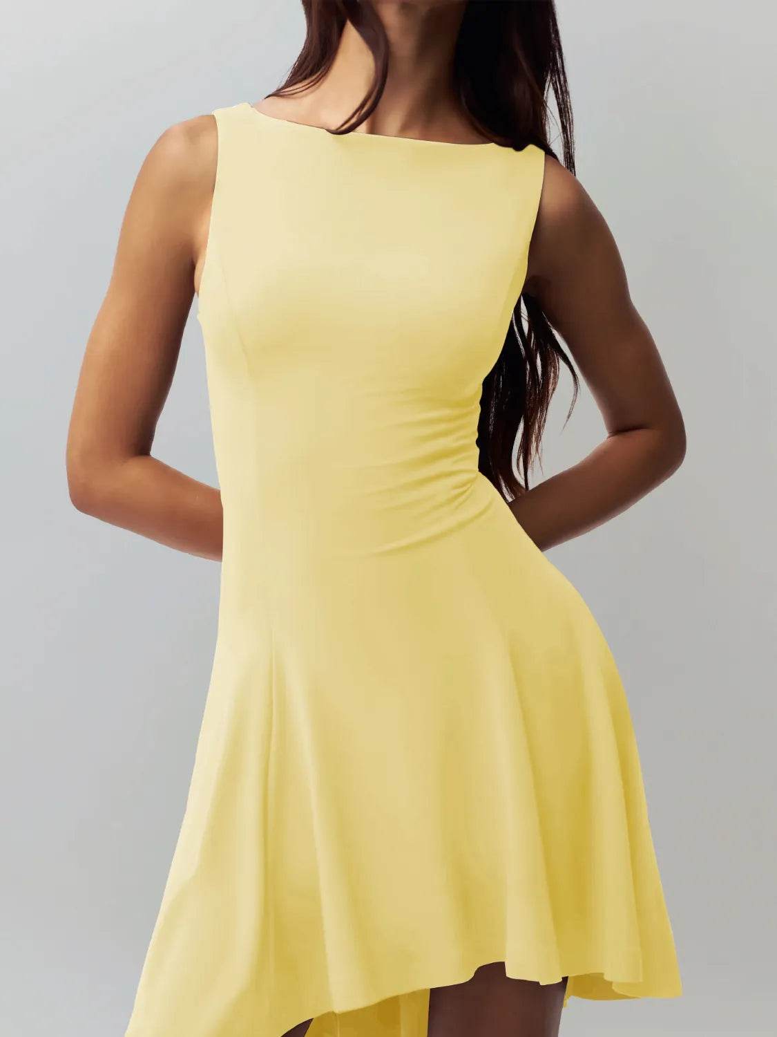 High-Low Round Neck Sleeveless Dress Trendsi 21c50ce7-53e4-40fc-94c5-496977786c05-Max-Origin