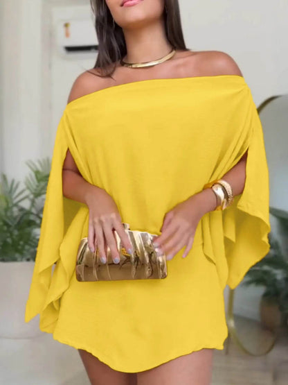 Side Slit Top and Mini Skirt Set Yellow Trendsi 21e3738fe3a84ad6a4ea452f821b34be-Max-Origin