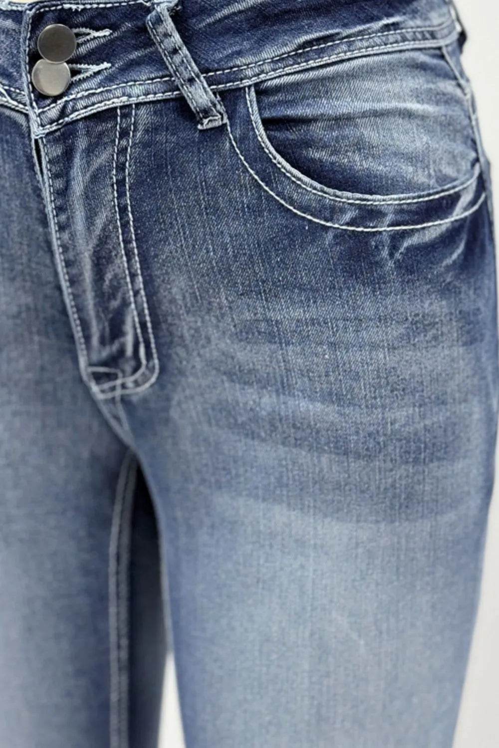 Star Embroidered Bootcut Jeans Trendsi 22571575-fd47-4596-b306-15e845ddb100-Max