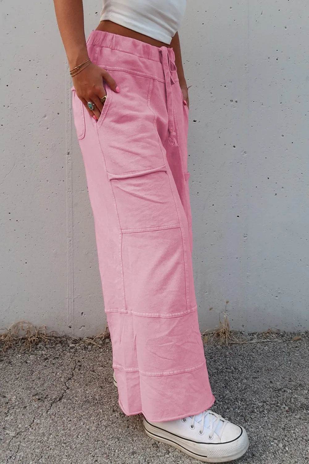 Mineral Wash Exposed Seam Drawstring High Waist Wide Leg Cargo Pants Trendsi 228ad996-54eb-4805-b3ee-6b8da5058b4d-Max-Origin