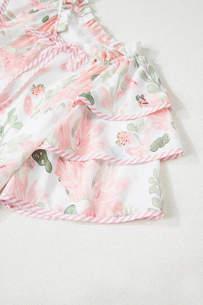 Floral Contrast Edge Layered Short Sleeve Mini Dress Trendsi 22d0ad97-26eb-4da3-ac61-ac1ffeccf0c5-Max-Origin