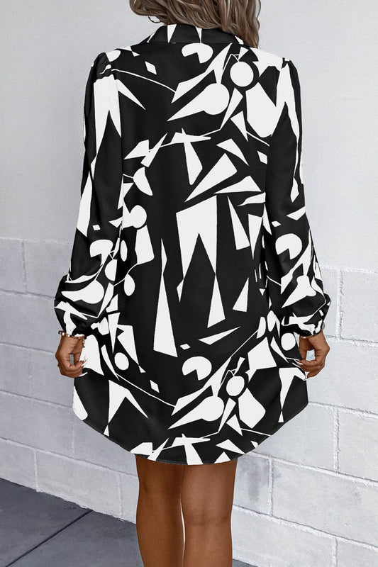 Geometric Long Sleeve Shirt Dress Trendsi 231ca78640cf4ca09d89390ef967cc8e-Max