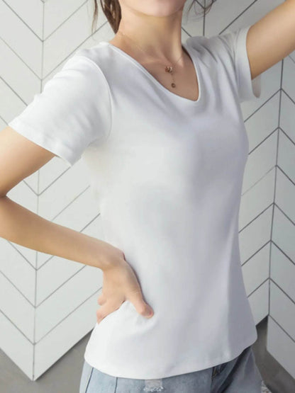 V-Neck Short Sleeve T-Shirt White Trendsi 236364c8-5ca0-4b0a-8eff-54a6a526f0f2-Max-Origin