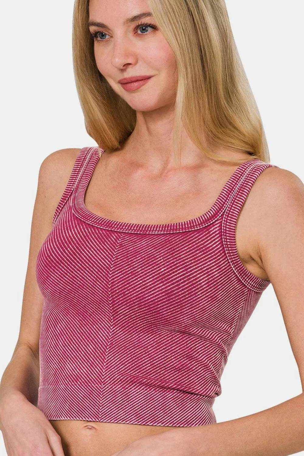 Zenana Washed Ribbed Scoop Neck Wide Strap Tank Trendsi 2370bb23-26c3-411a-a800-fa11c45bb505-Max