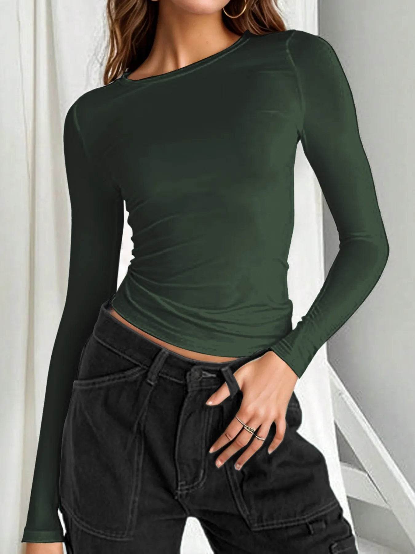 Long Sleeve Cropped T-Shirt Trendsi 237b9cae-4833-4797-bbb3-0802af20e703-Max-Origin