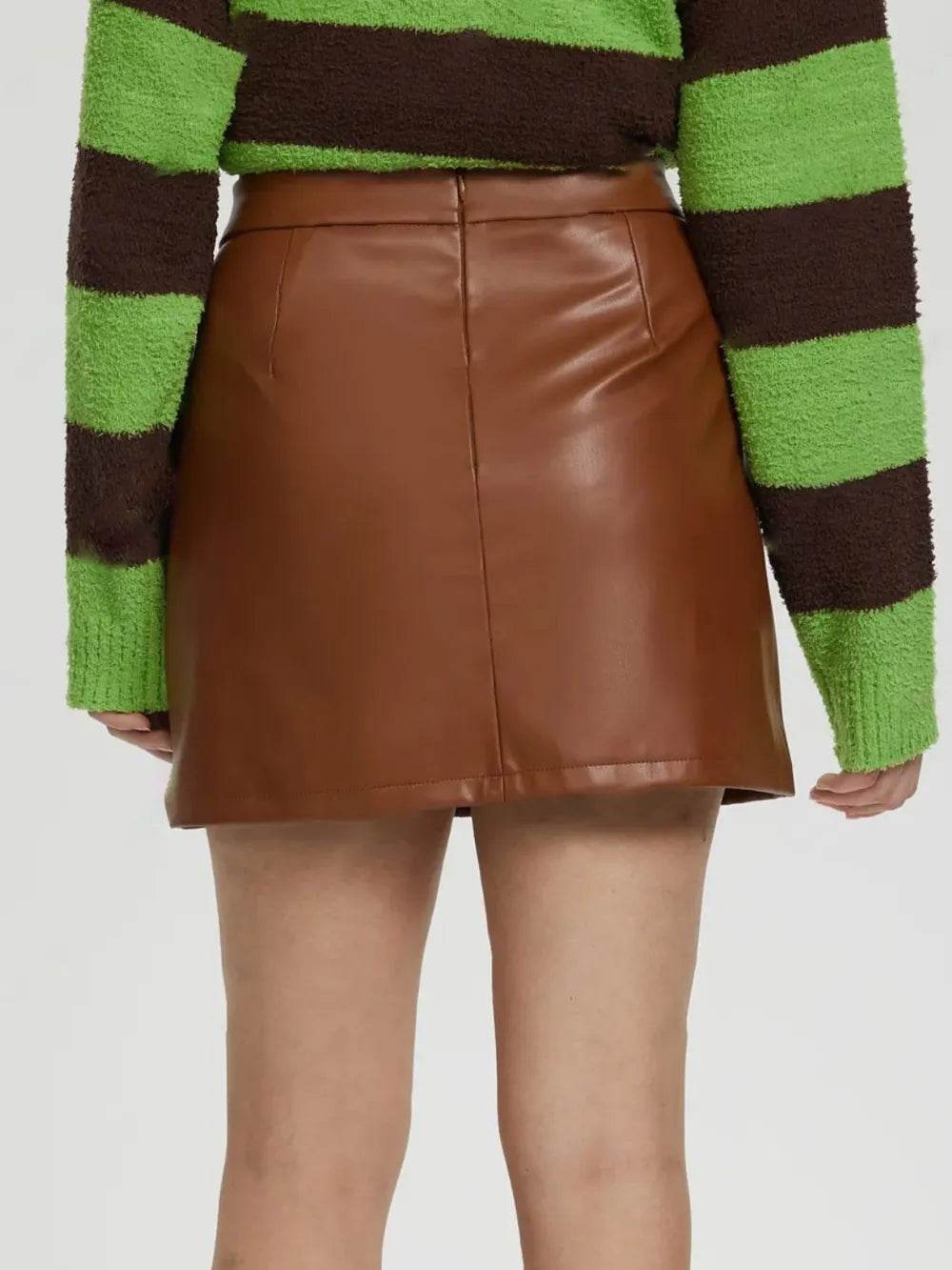 Mini Skirt with Zipper Trendsi 23b9506d-09a1-4d52-92ae-fd563e037408-Max