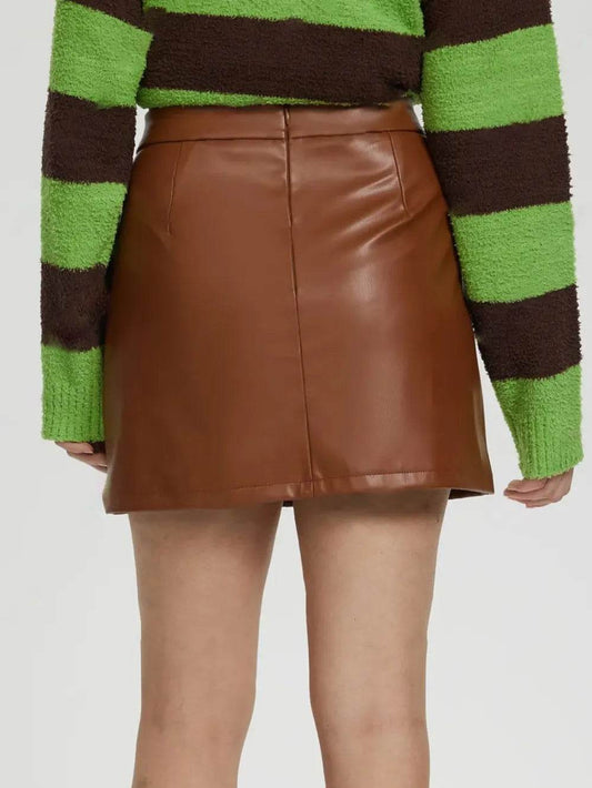 Mini Skirt with Zipper Trendsi 23b9506d-09a1-4d52-92ae-fd563e037408-Max